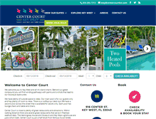 Tablet Screenshot of centercourtkeywest.com